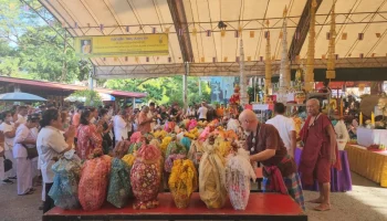 คอหวยแห่ส่อง เลขเด็ด จากพิธีบวงสรวงพ่อปู่ฤาษี วัดสว่างอารมณ์